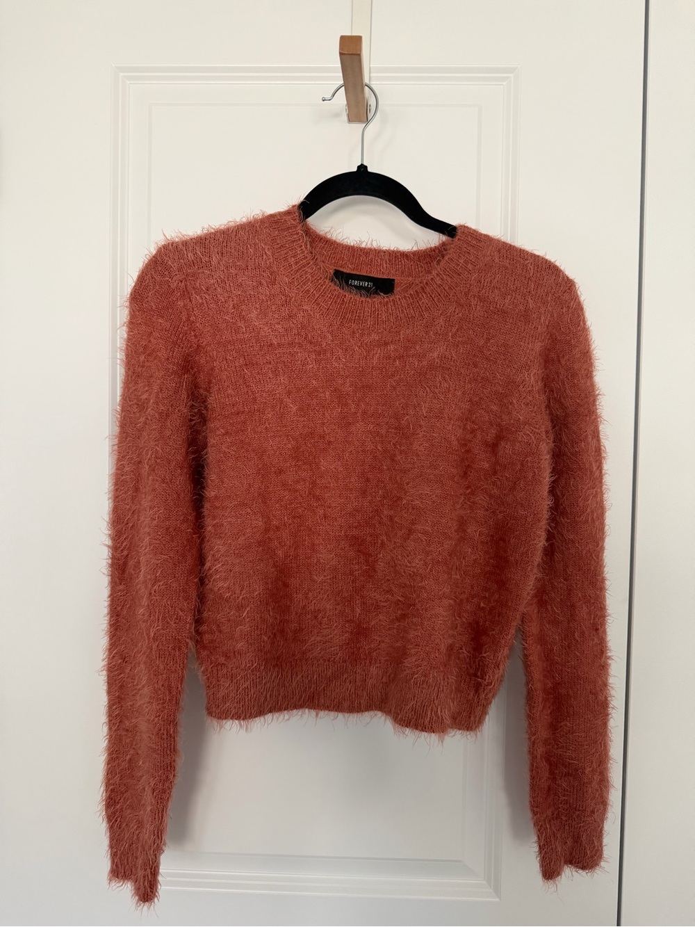 Forever 21 - Fuzzy Crewneck Sweater in Mauve